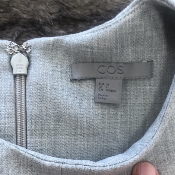 COS Color-Block Pink & Grey Structure Top - Picture 4 of 5